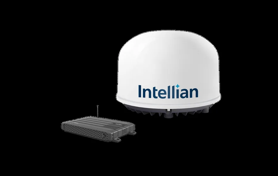 Intellian C700 船载终端:相控阵天线与下面板主机