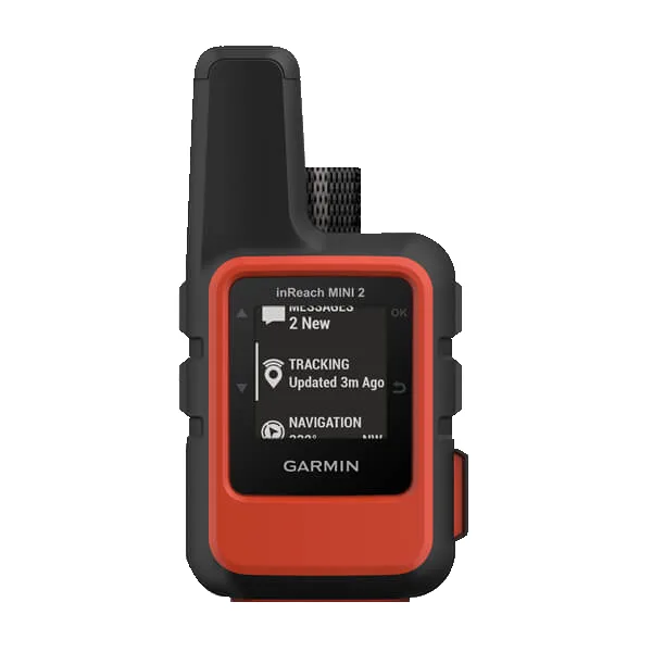 EVERYWHERE inReach Mini 2 与配套 APP 界面