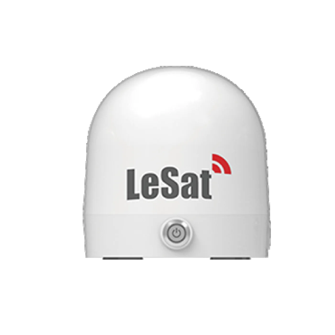 乐众 LeSat S1 天通多功能热点终端官方产品图：φ150 白色圆顶主机，内置全向卫星天线