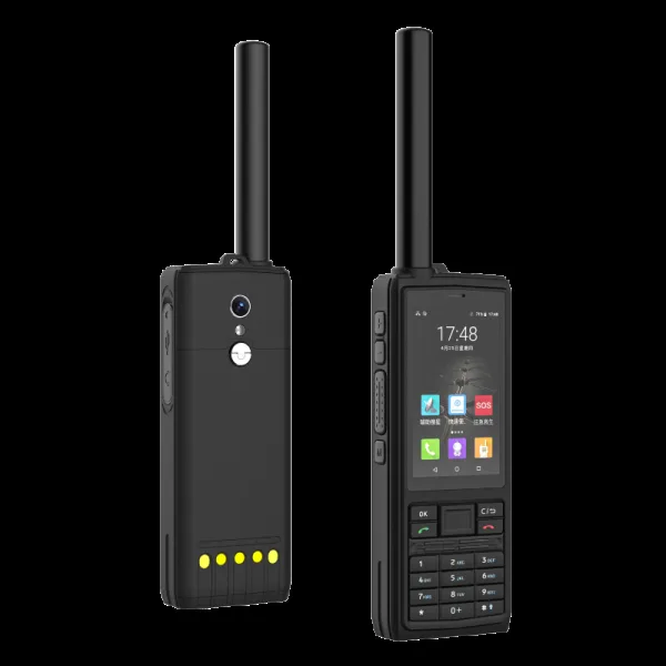 星联天通 T901 天通对讲智能终端官方产品图：全键盘+独立 PTT+外置天线